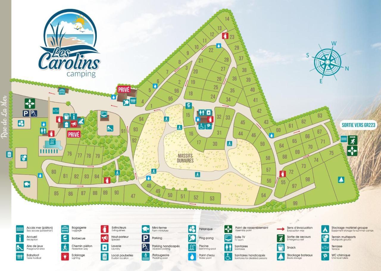 Camping Les Carolins Saint-Lo-d'Ourville 外观 照片